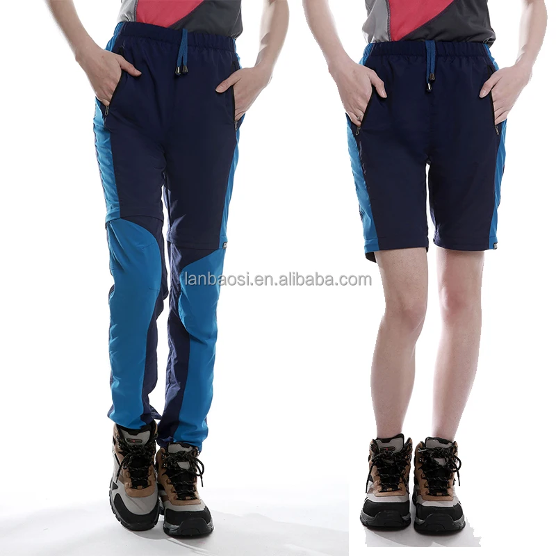 Las Mujeres Ligera Delgada Lloguer De Trekking Pantalones Zip Off Pantalones  Cortos Color Bloque Pantalones Al Aire Libre De Senderismo - Buy Pantalones  Deportivos Al Aire Libre,Pantalones Secos Rápidos Al Aire Libre