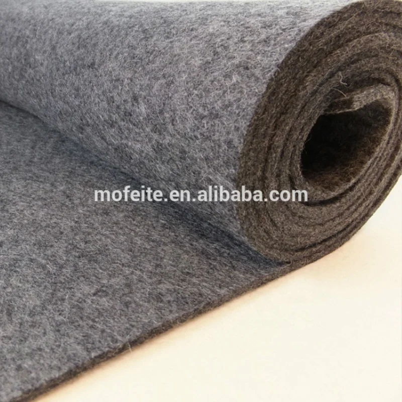 Нетканый 100% шерсть 3 мм 5 мм игольчатая шерстяная войлочная ткань