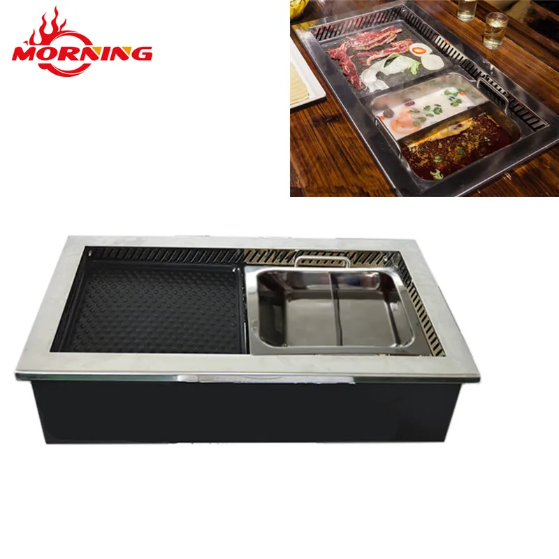 Best selling korean bbq grill commercial tabletop charcoal grill yakiniku grill table for restaurants