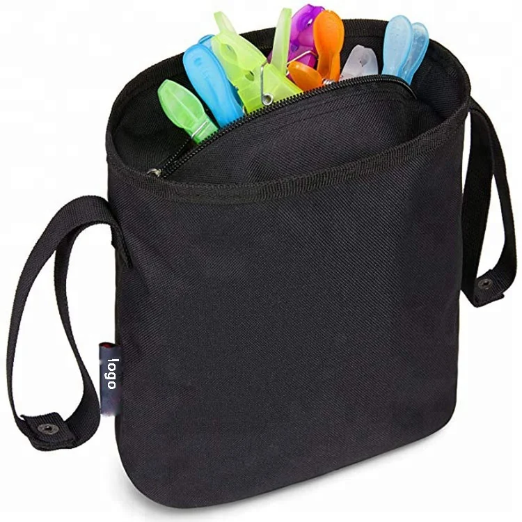 Hot Sell Black Zipper Clothes Pins Waterproof Peg Pouch Bag With Hanger -  Buy Waterproof Peg Bag,Black Peg Bag,Zipper Peg Bag Product on Alibaba.com