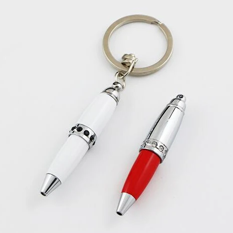 Beautiful Promotion Gift Factory Customized Diamante Mini with Rhinestone Ballpoint Pen Pocket Crystal  Ball Pen with Key Chain