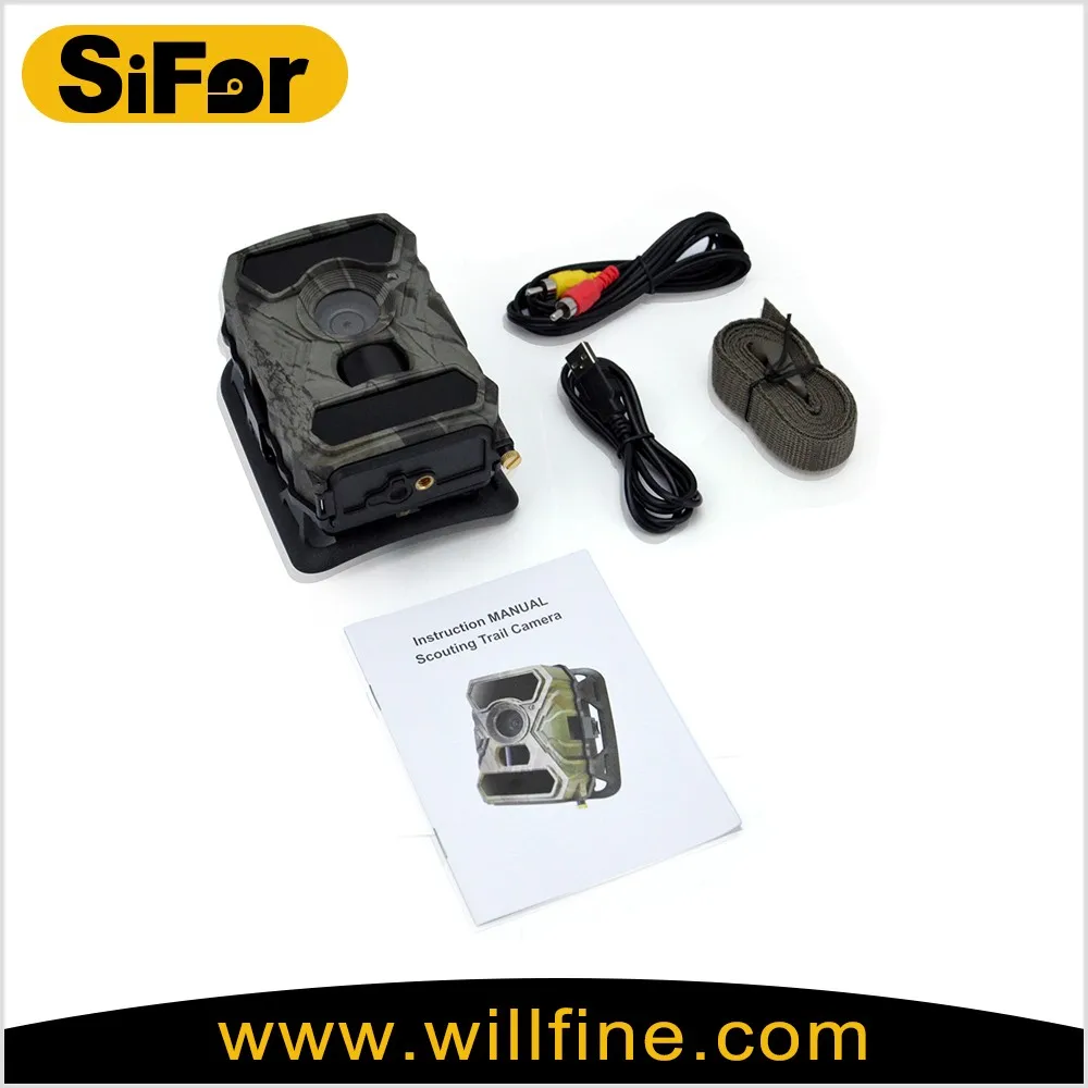 Поддержка дистанционного управления безопасности 3g охотничья камера с широким объективом 100 нм FOV = 52 или FOV = 100 (для широкоугольного режима объектива) SD-карта