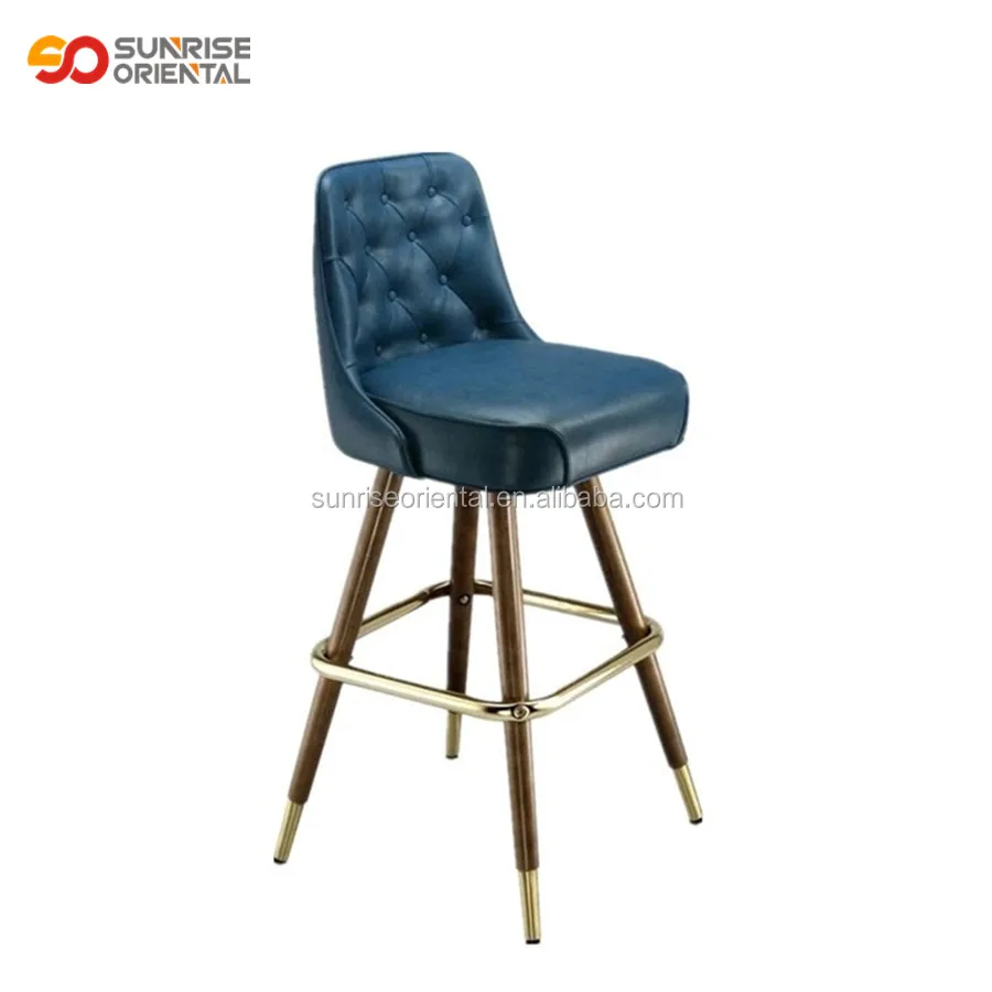 High Quality bar Stools Wood and Leather bar Stool Factory Sale Directly