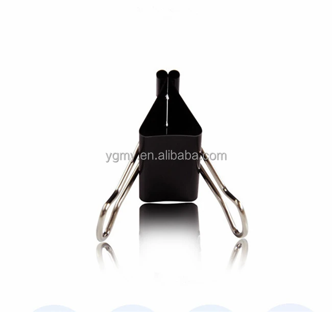 Металлические черные зажимы для записей, зажимы для записей в офисе