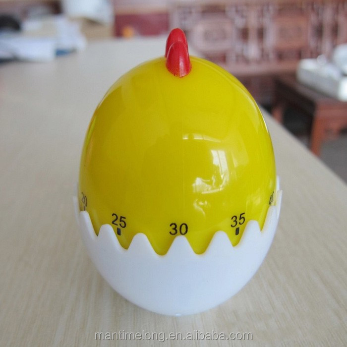 Timer da cucina a forma di gallina, manuale da 60 minuti, con