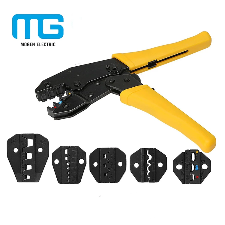 High Carbon Stainless Steel Terminal Crimping Tools with Serrated Jaw Surface Customizable OEM Crimper Tools