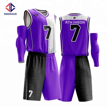 Wholesale basketball jersey color purple For Comfortable