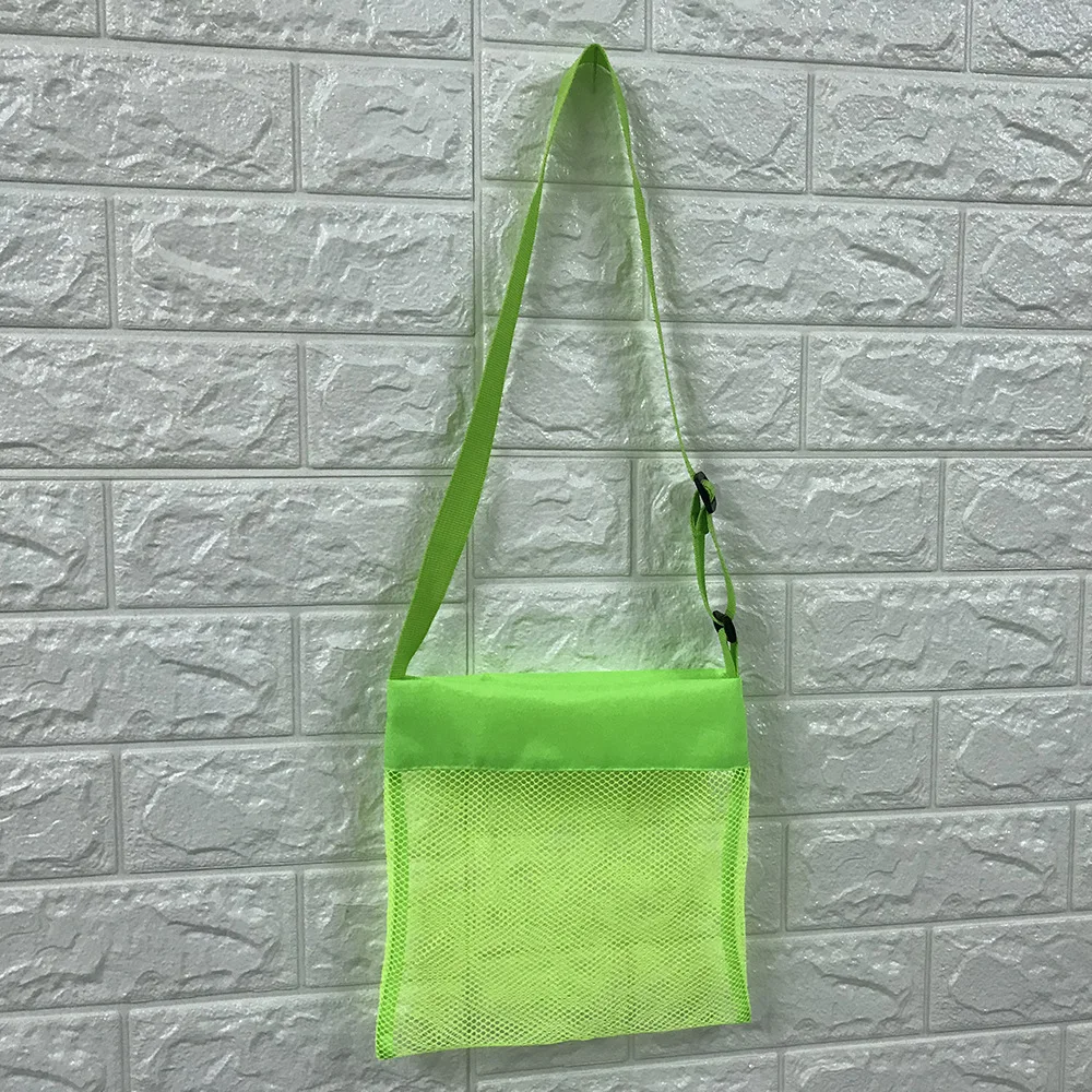 Оптовая торговля в наличии детский Морская ракушка с защитной крышкой сетчатые пляжные сумки из дышащего