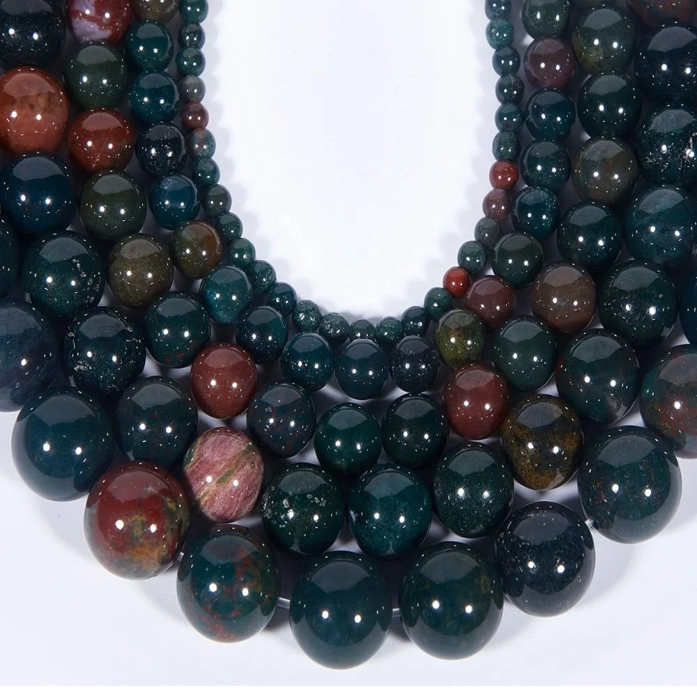 Perline Di Agata Verde LIFAVOVY – 12 Mm, Rotonde – 33 Pezzi Per Filo – Per Gioielli Fai Da Te