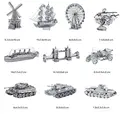 25 Kinds 3D DIY metal puzzle jigsaw model cheapest sale building model kits boat aircraft bridge