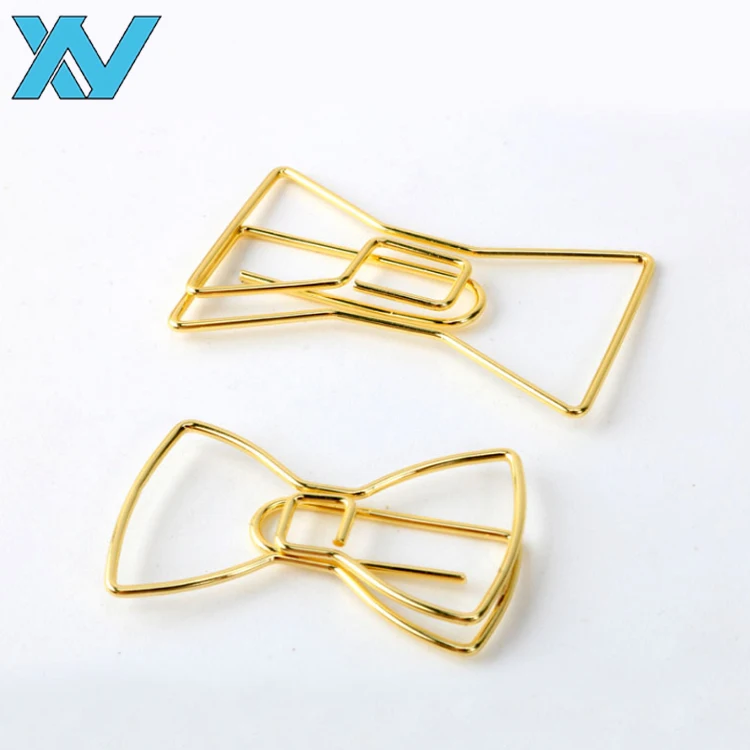 Металлическая железная проволока зажим для бумаги доллар рыба стрела звезда бриллиантовый лук самолет музыкальная нота золотые скрепки