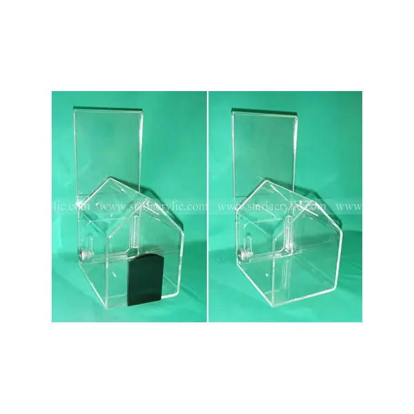 Acrylic Dog House Collection Box Housed Shape Ballot Box With Sign Holder Lockable House Donation Box Buy Acrylic Dog House Collection Box Housed Shape Ballot Box With Sign Holder Lockable House Donation Box Product On