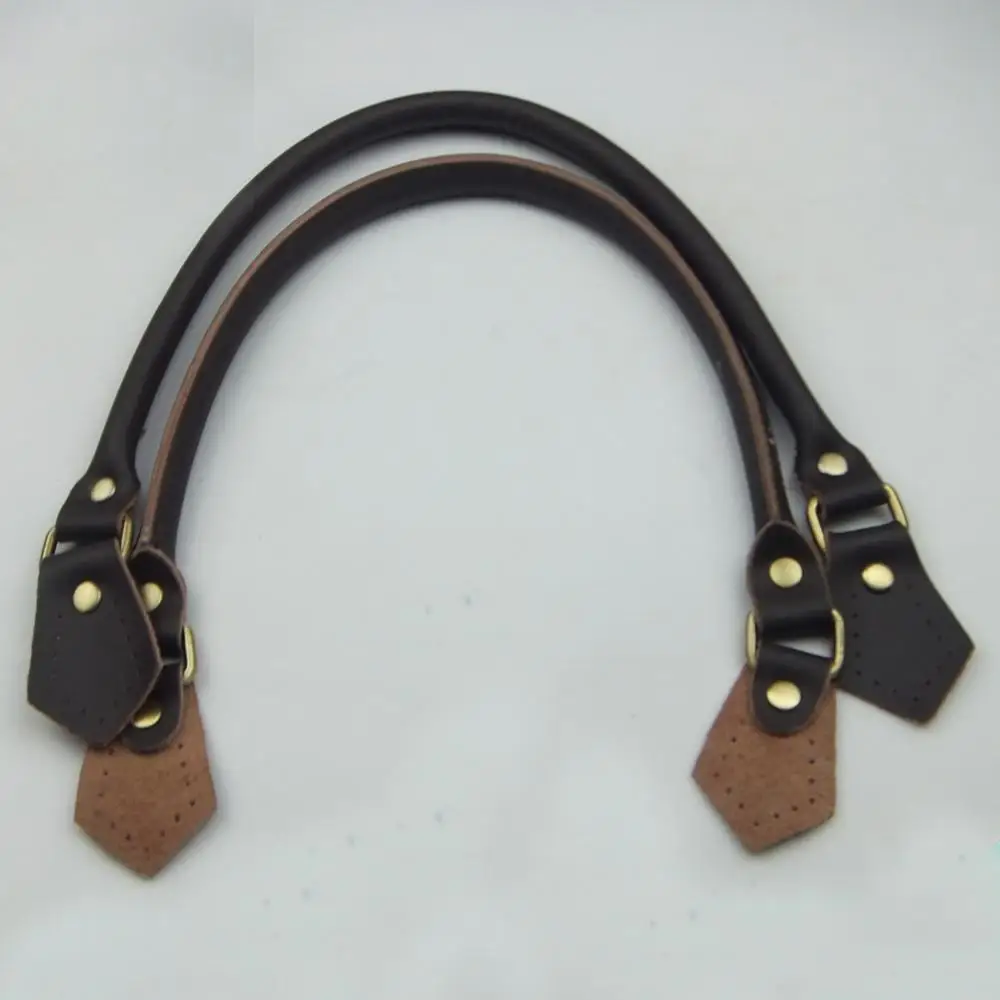 leather bag handles with sewing holes
