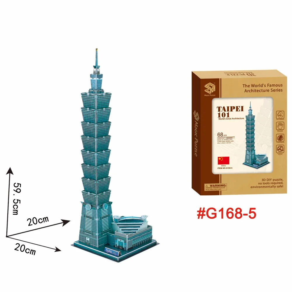 Spuug uit mozaïek bros Taipei 101 Hoge Kwaliteit Puzzel 3d Puzzel Cn Toren - Buy Taipei 101,Cn  Toren,3d Puzzel Cn Toren Product on Alibaba.com