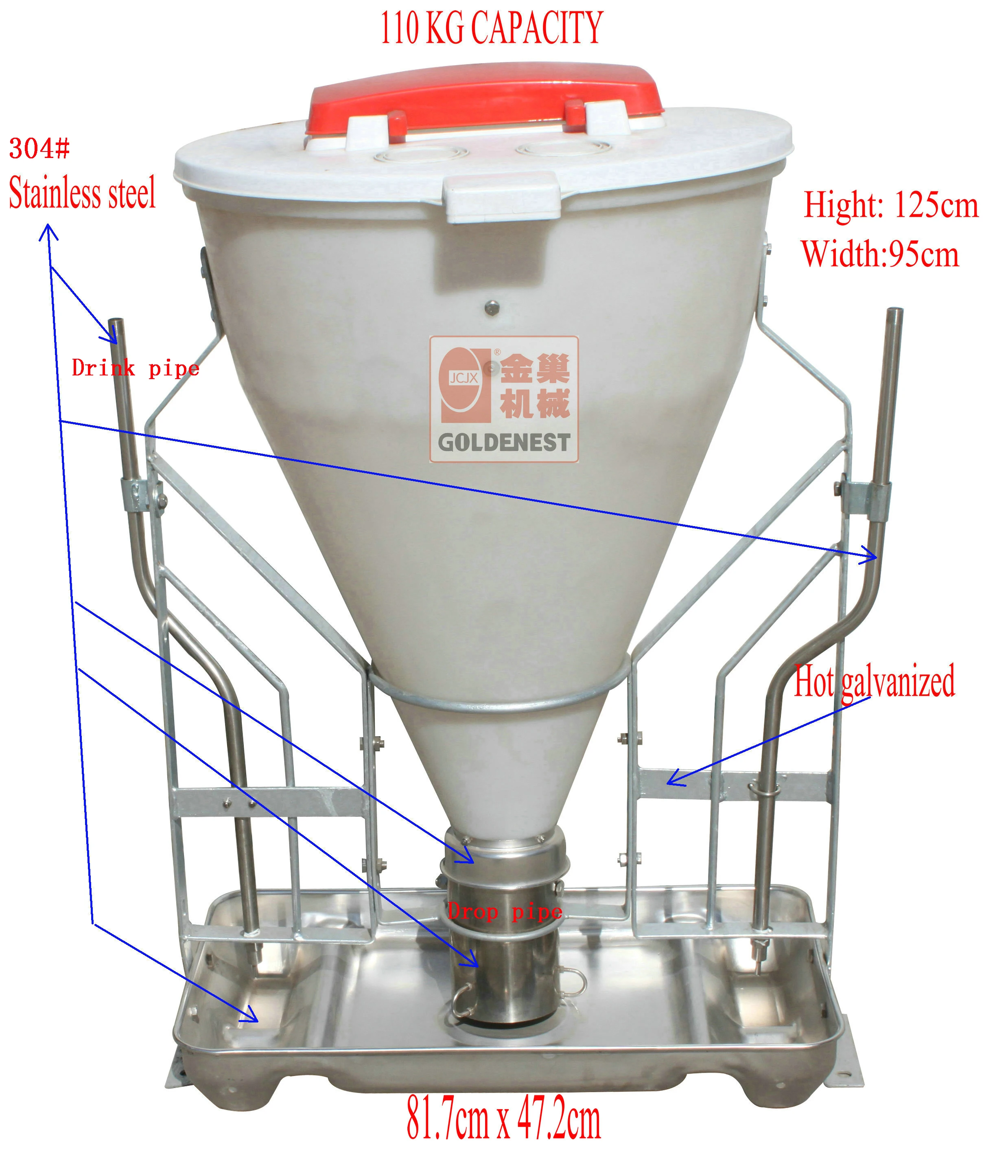 Automatic Pig Feeder with Steel Material - Efficient & Durable