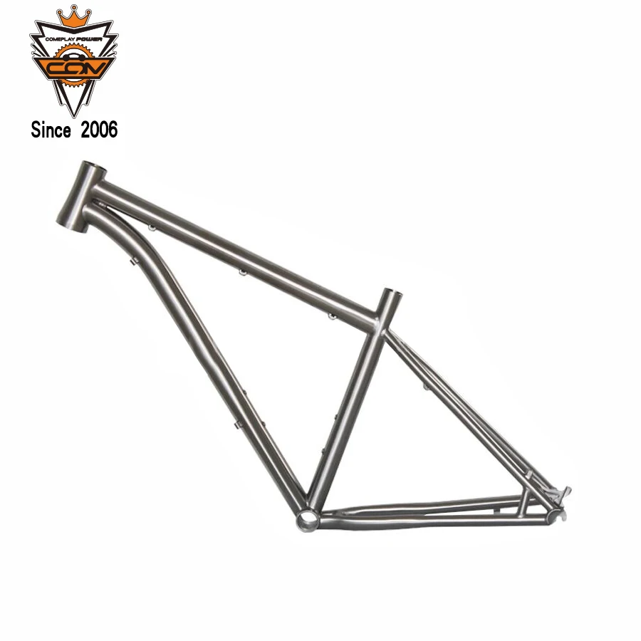 polishing titanium bike frame