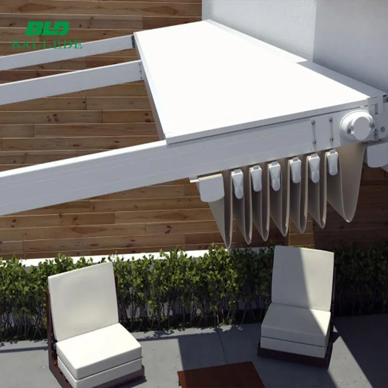Retractable Remote Control System Sun Shade Balcony Terrace Cover Roof Awning