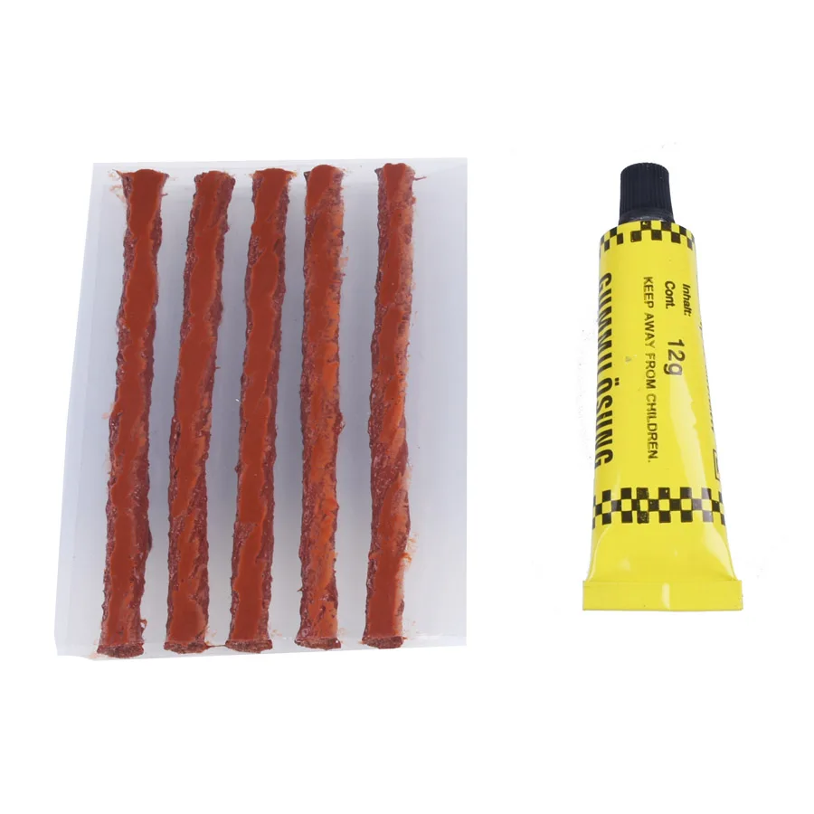 8 шт. Автомобиль Велосипед Авто бескамерной Шины Комплект Для Ремонта Шин Прокол Зажигания Repair Tool