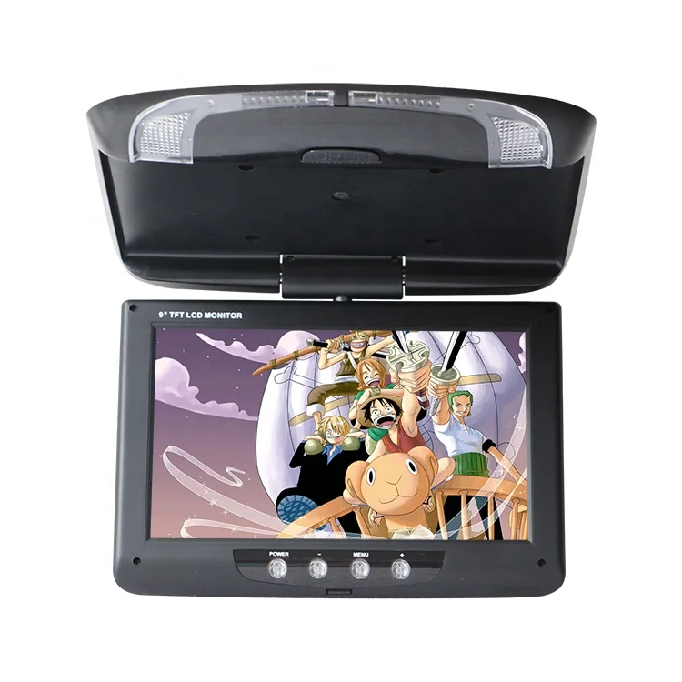 Universal 9-11 Inch Flip-Down Car Roof Mounted Monitor - TFT LCD