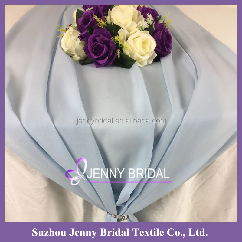 TR018B1 светло-голубая шифоновая ткань