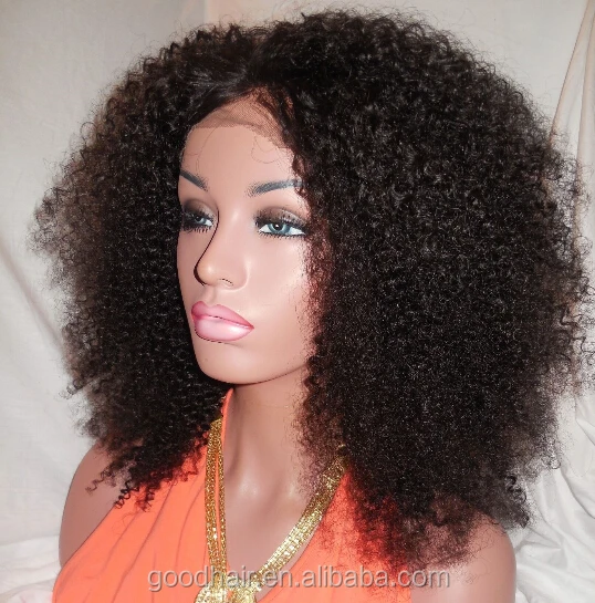Virgin Brazilian Human Hair Wig For Black Women Natural Black Afro Kinky  Curly Lace Front Wigs With Baby Hair - Buy Curly Human Hair Wigs For Black  Women,Brazilian Wig For Black Woman,Human
