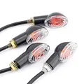 A24 4pcs Universal Motorcycle Bike Amber LED Turn Signal Blinker Light Indicator