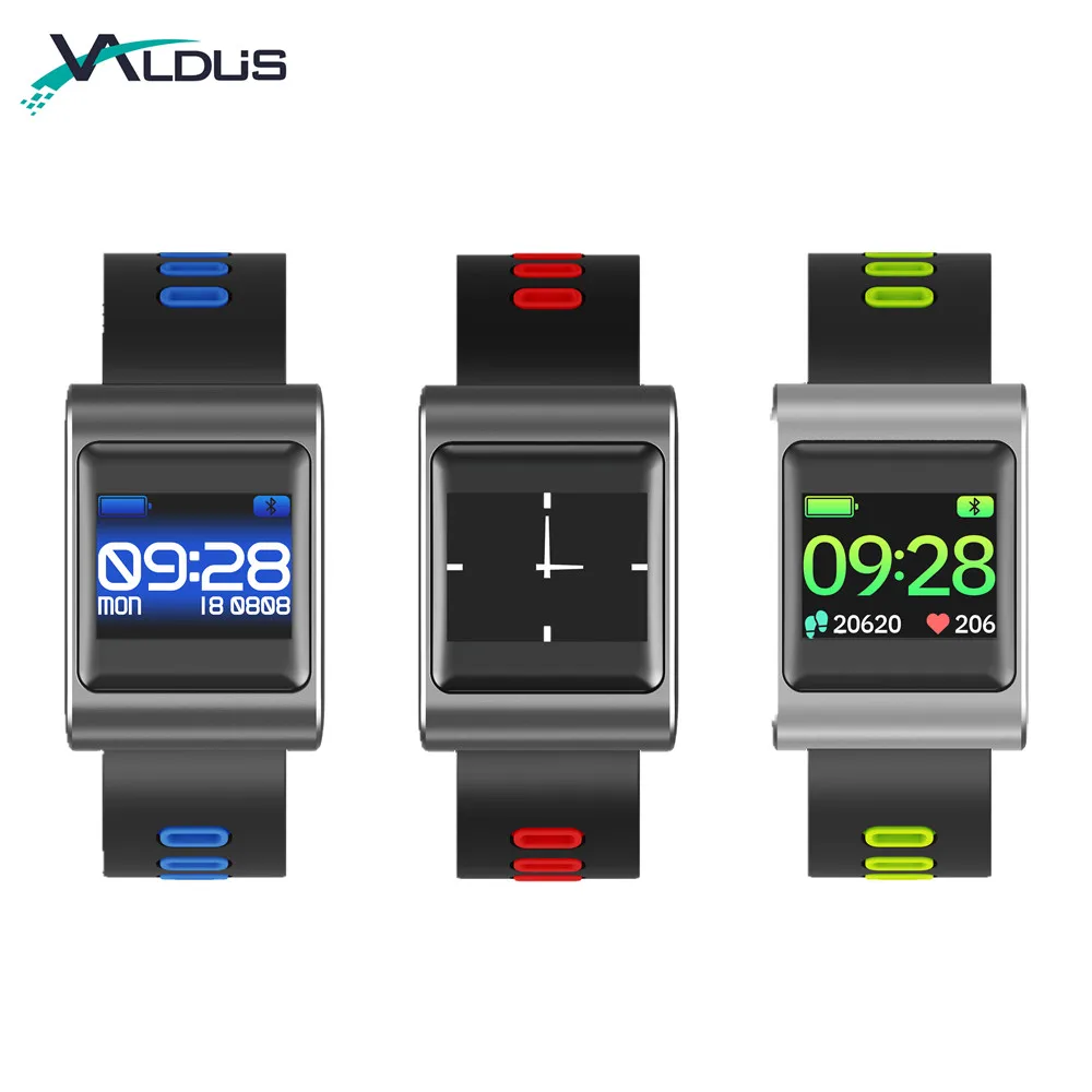 
 Спортивные Смарт-часы-браслет IP68 Водонепроницаемый 1,0 дюймовый экран монитор артериального давления контроль музыки трекер активности K88  