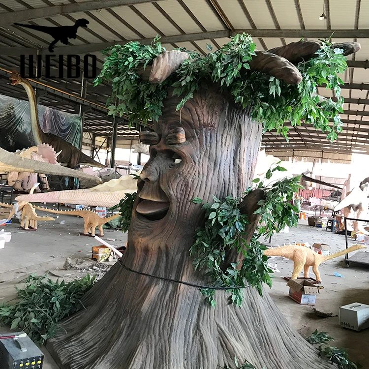 Theme Park Cartoon Style Talking Tree for Decoration