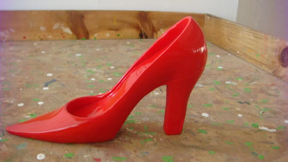 Door Stop Resin Red Shoe High Heel Sliding Door Draft Slam Stopper