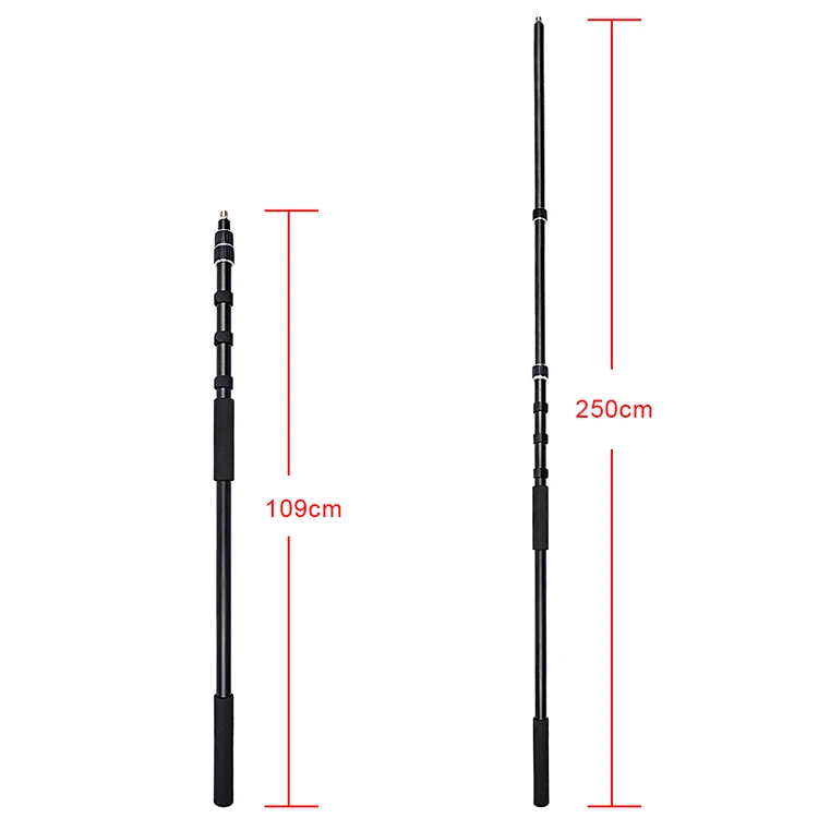 Perche De Son Keepdrum MK3500 Extensible 3,5 M - Poids 700 G - Guidage Câble Interne - Filetage 3/8" - 2