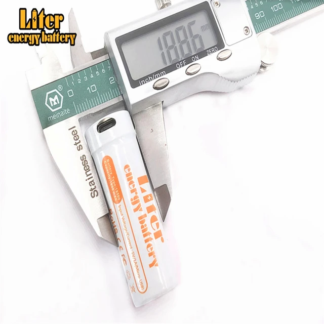 18500 usb 1800mAh usb 3,7 v перезаряжаемый литий-ионный аккумулятор для камеры