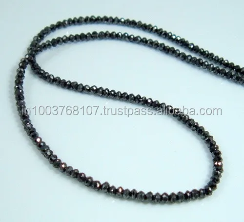 faceted black diamond necklace