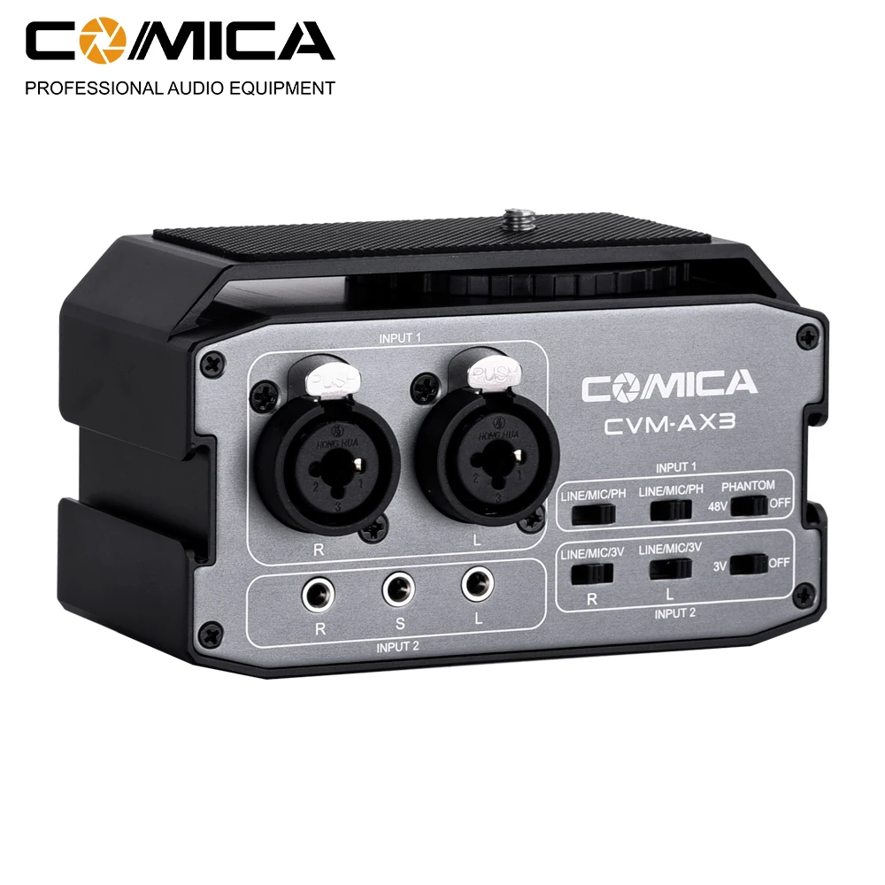 Comica Cvm Ax3 Xrl 6 35 Mm 3 5 Mm Dual Gruppen Audio Mixer Buy Audio Mixer Dual Gruppen Xrl 6 Product On Alibaba Com