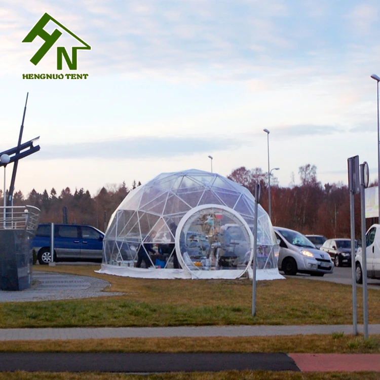 Spherical Structure Trade Show Geodesic Tent Dome 6m with Round Real Door