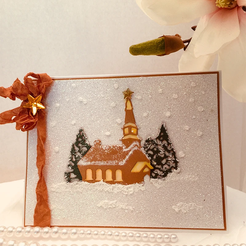 AAGU Рождественское украшение для лодки, замок, дом, металл, углеродистая сталь, фестиваль, вечеринка, сделай сам, украшение, изготовление, скрапбукинг, пресс-формы