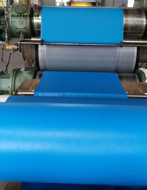 Natural Rubber Green Gray Blue ESD Safety Matting Antistatic Rubber Table Mat