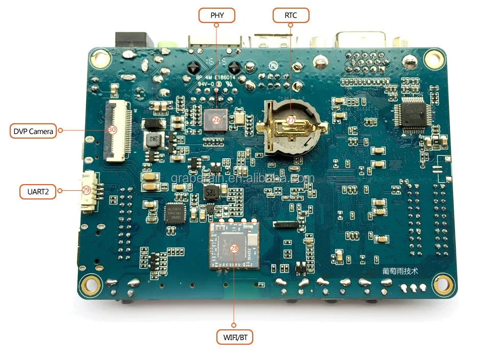 Samsung S5P4418 Processor Arm Cortex A9 Android TV Box Mainboard