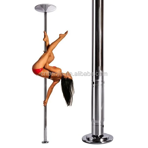 45mm Fitness Exercise Spinning Static Dance Pole Stripper Strip Portable  440lbs 