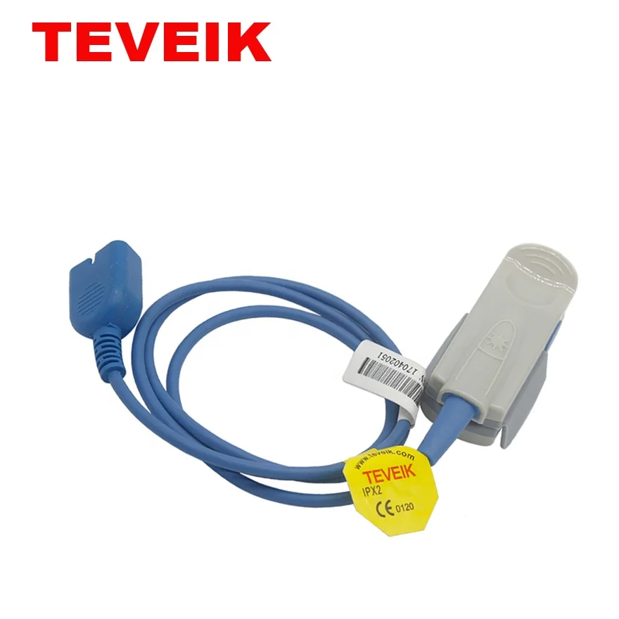 Teveik Nihon Kohden 9pin TL-101T / TL-201T клипса на палец для взрослых, напольные сенсор Spo2 зонд в Nihon новорожденного