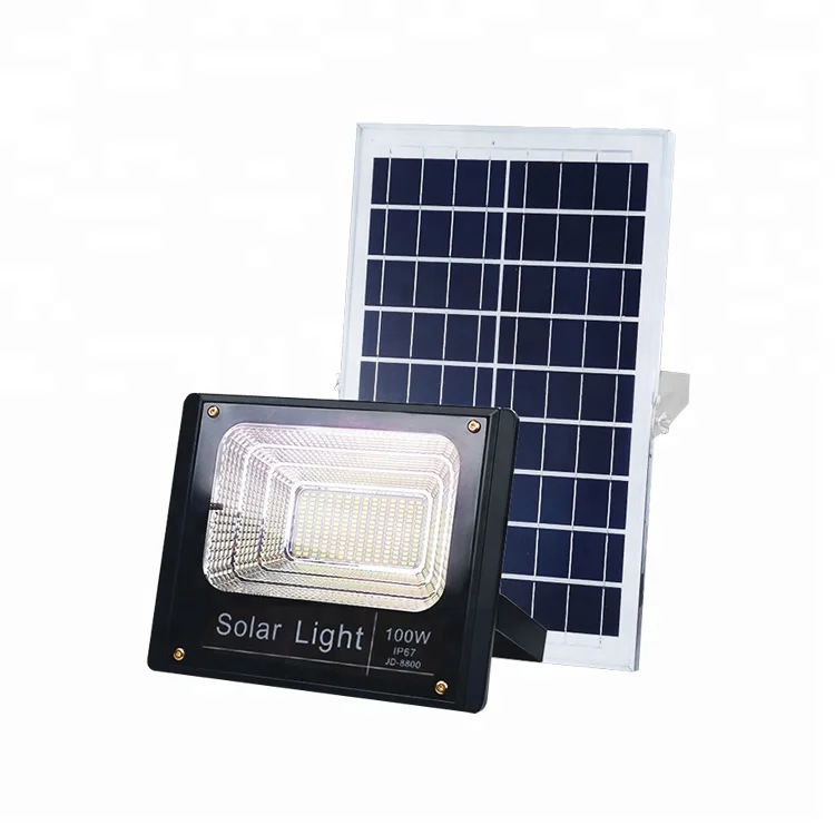 energy saving led light source type 100w solar led flood light with remote control