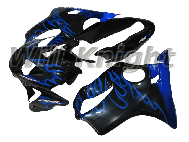 Обтекатели из АБС-пластика с синим пламенем для HONDA CBR600 F4 1999 2000, Обтекатели для кузова мотоцикла