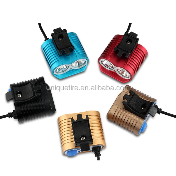 Маленькое солнце HD-016 1100lm 2-LED 4-mode холодный белый фонарик для велосипеда