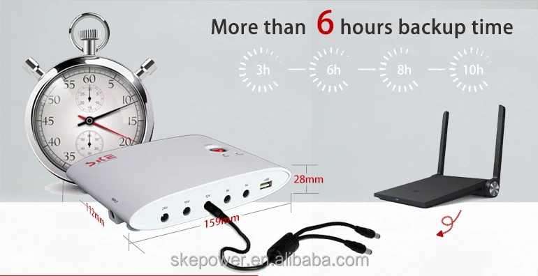 DC MINI UPS for Wifi Router 9v 12 Output 2A