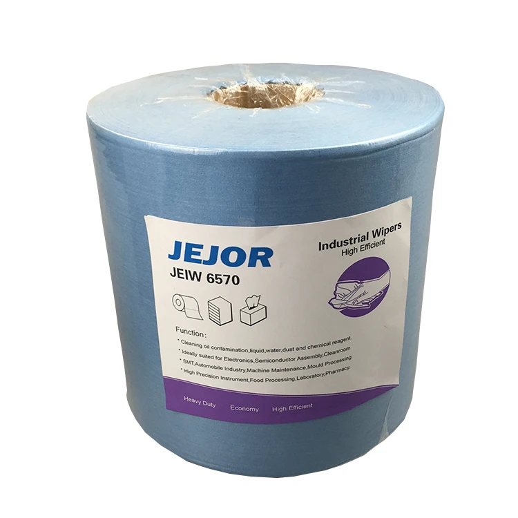25x37cm 500pcs Blue Lint Free Electronic Industrial Dry Disposable Paper Cleaning Cleanroom Nonwoven Wipes Roll