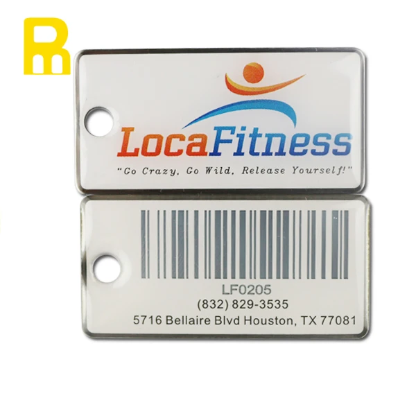 Custom Logo VIP Club Card Barcode Key Tags Keychains