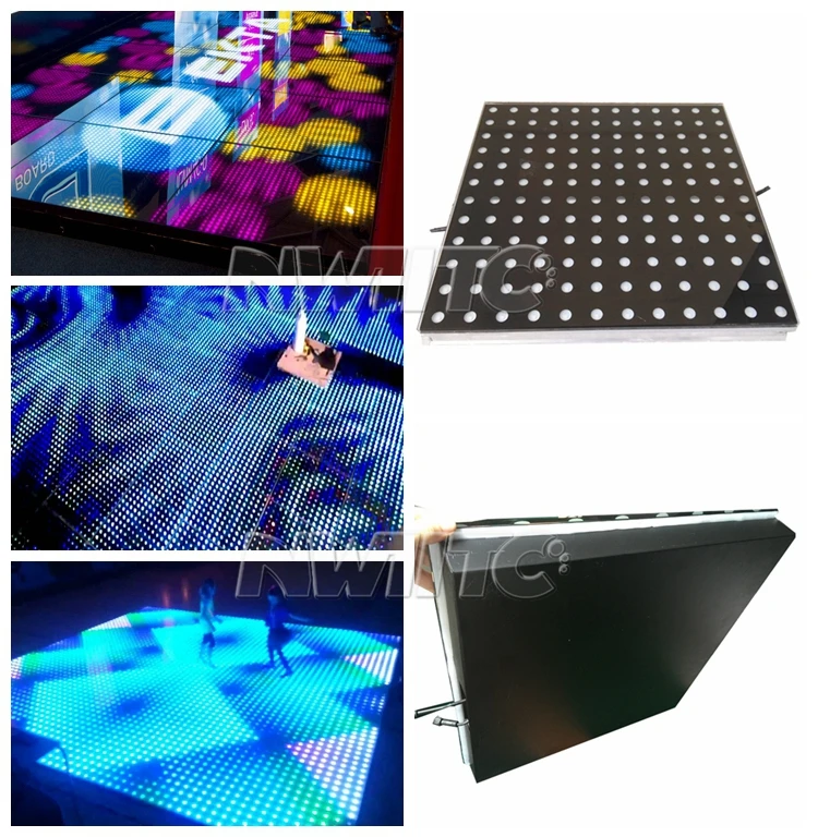 New Portable 12x12 Pixel Interactive Led ali Full Sexy Video Dance Floor