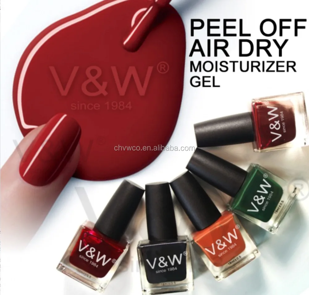 Бесплатный образец private label много цвет peal off air сухой УФ без запаха Лаки bulk лак для ногтей прочного 14 дней