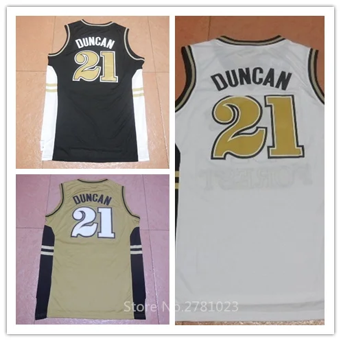 tim duncan college jersey