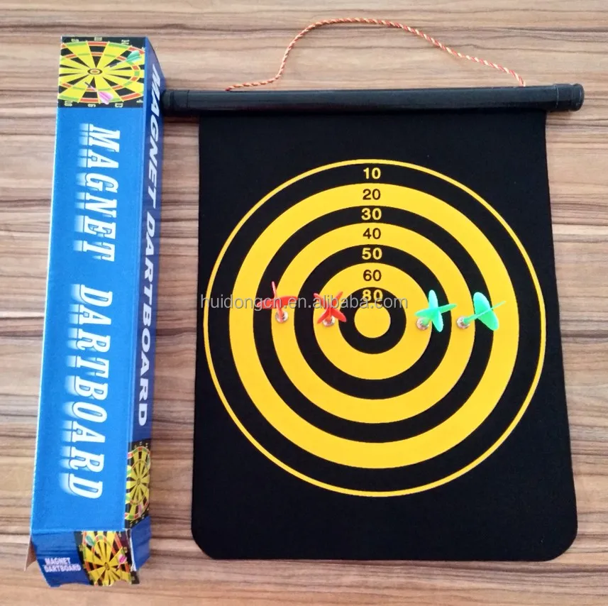 2020 новые дешевые оптовая продажа 12 дюймов двойная сторона висит Магнитная мишень для дротиков с 4 Дартс подарка детей внутренней упражнения