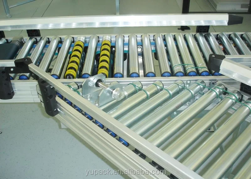 YUPACK CF311 Series Ball Transfer Conveyor with Carton